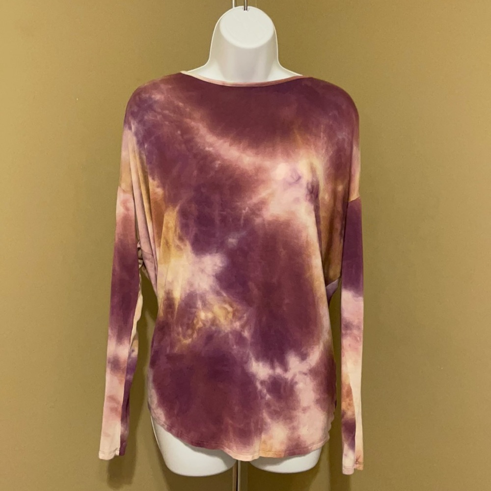 SAVVI Tie Dyed “Green St.” Blouse